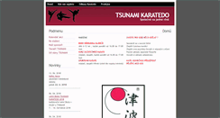 Desktop Screenshot of karate-tsunami.cz